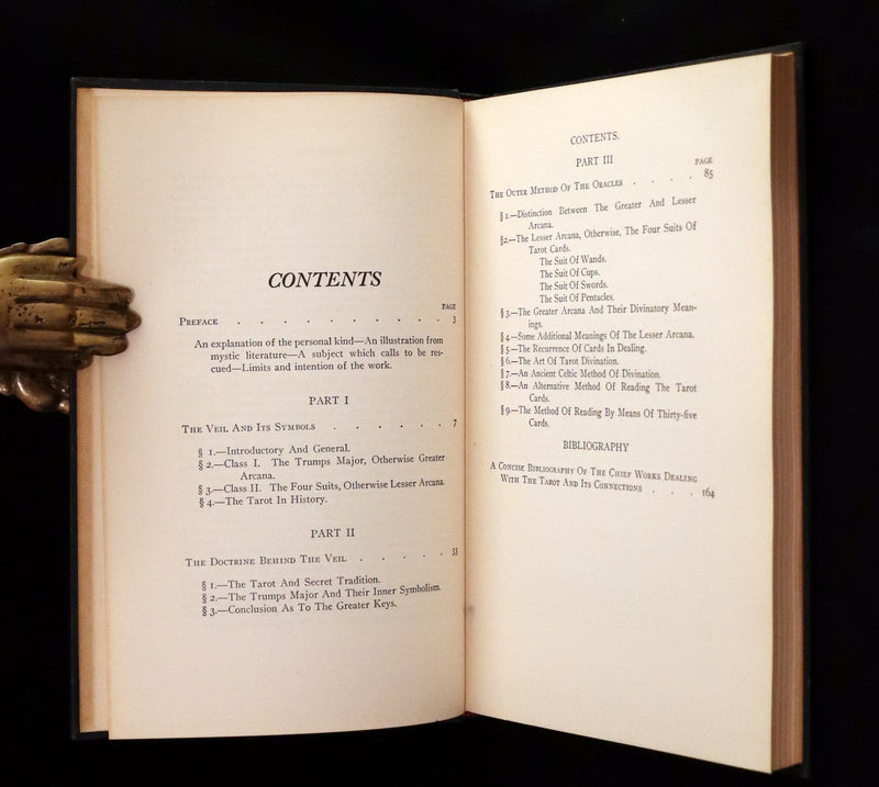 1918 Rare First Edition - The Illustrated KEY to the TAROT, The Veil of Divination by de Laurence.