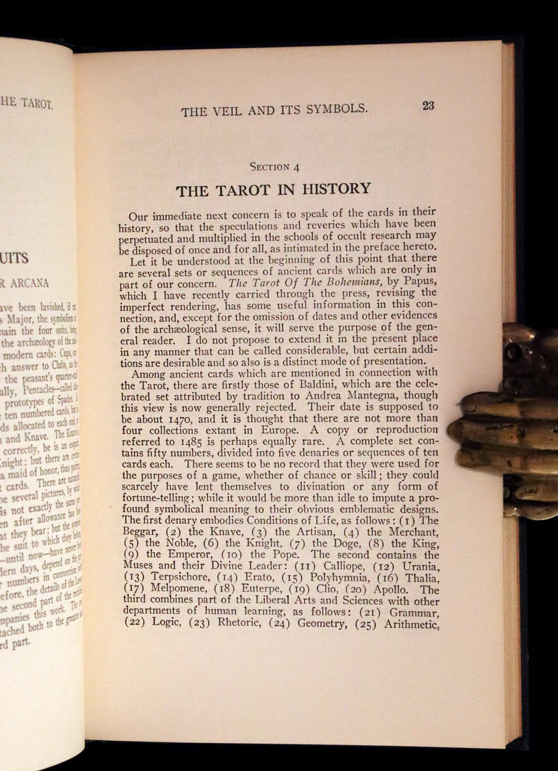1918 Rare First Edition - The Illustrated KEY to the TAROT, The Veil of Divination by de Laurence.