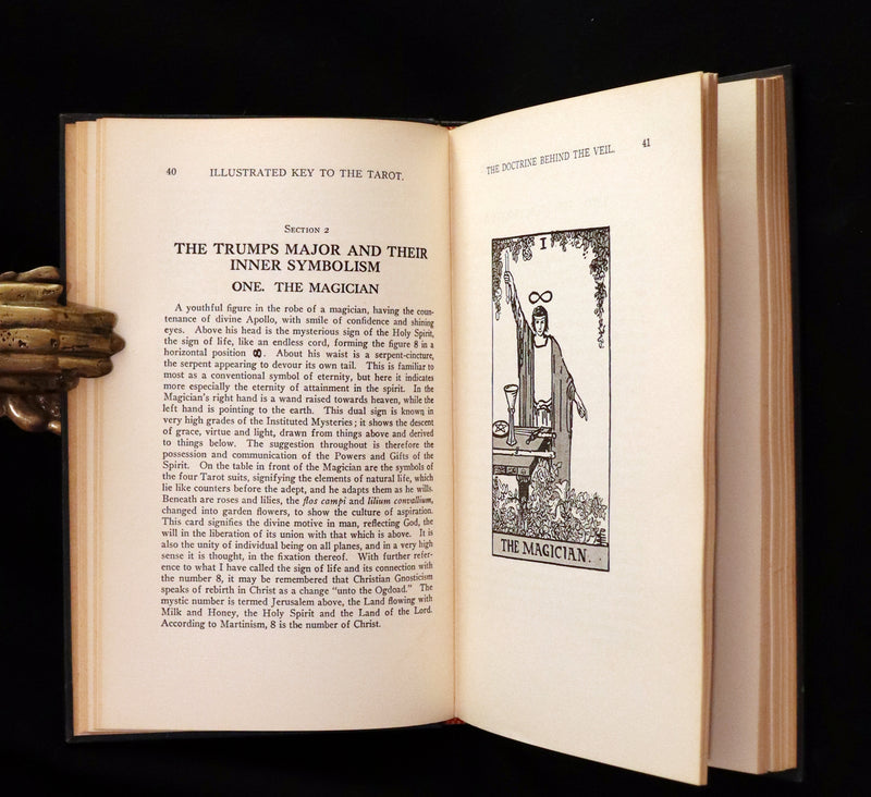 1918 Rare First Edition - The Illustrated KEY to the TAROT, The Veil of Divination by de Laurence.