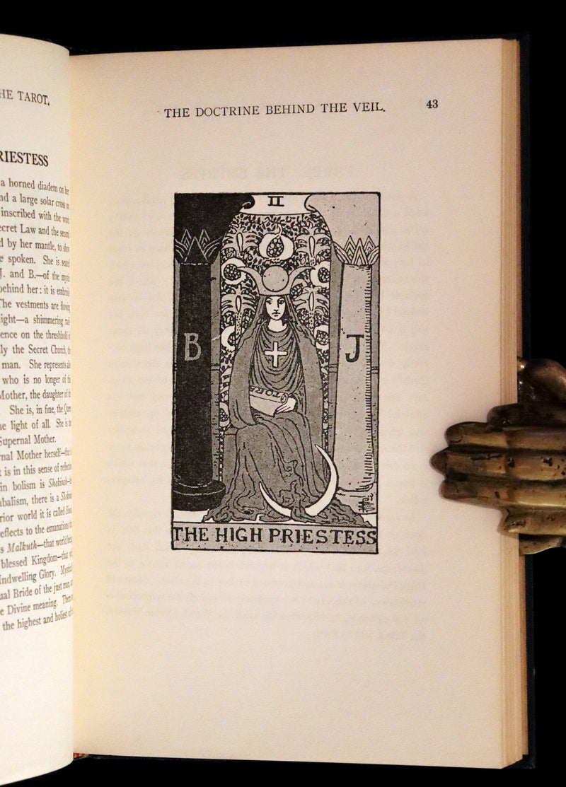 1918 Rare First Edition - The Illustrated KEY to the TAROT, The Veil of Divination by de Laurence.