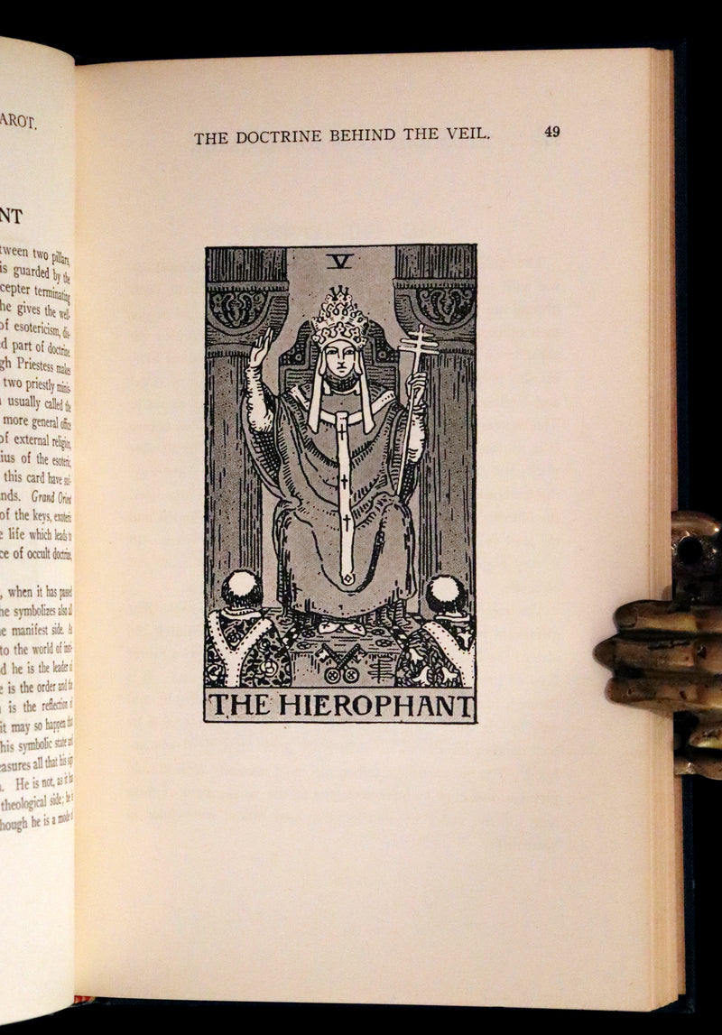 1918 Rare First Edition - The Illustrated KEY to the TAROT, The Veil of Divination by de Laurence.