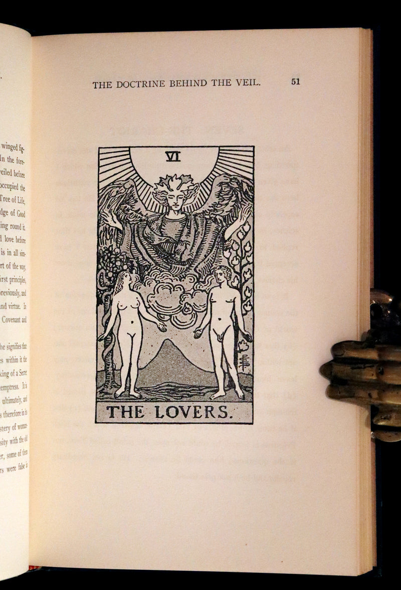 1918 Rare First Edition - The Illustrated KEY to the TAROT, The Veil of Divination by de Laurence.