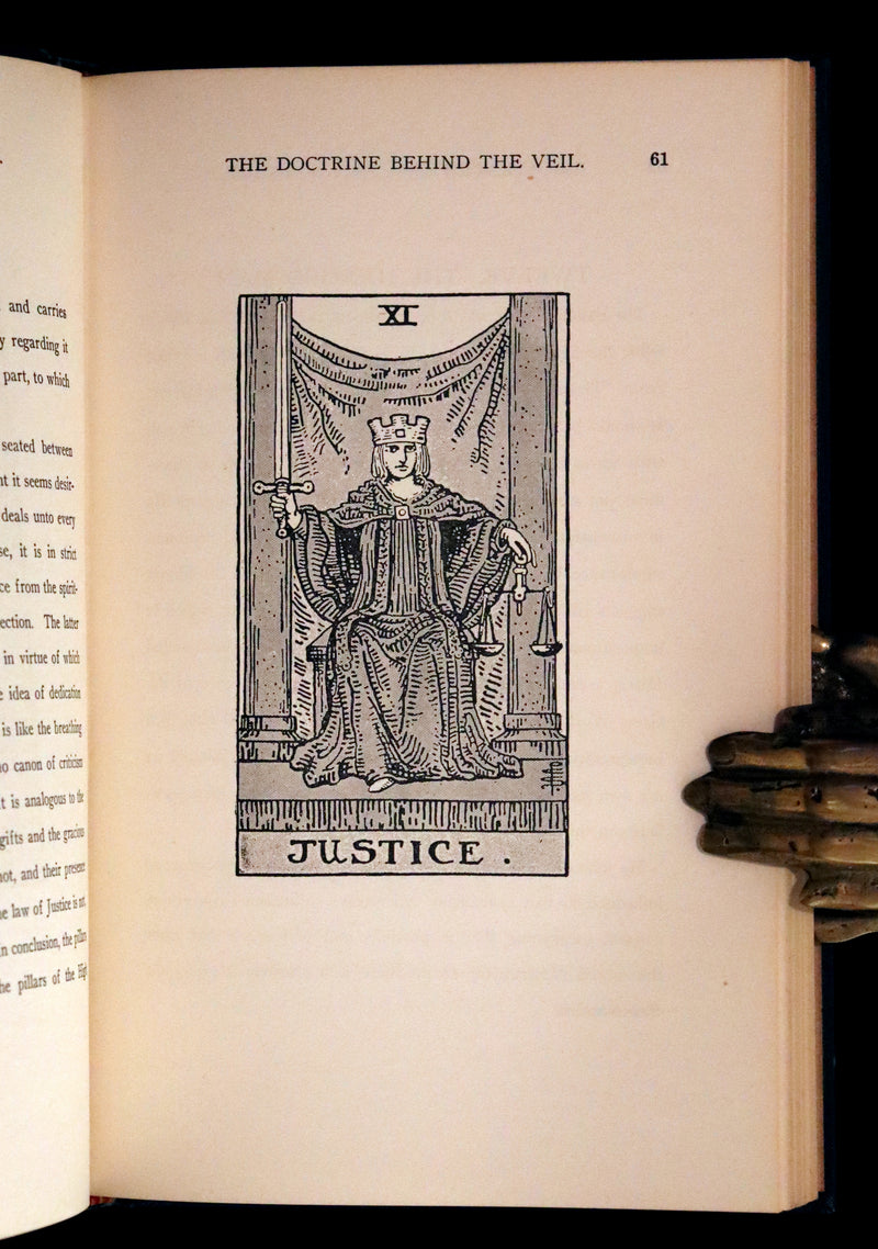 1918 Rare First Edition - The Illustrated KEY to the TAROT, The Veil of Divination by de Laurence.