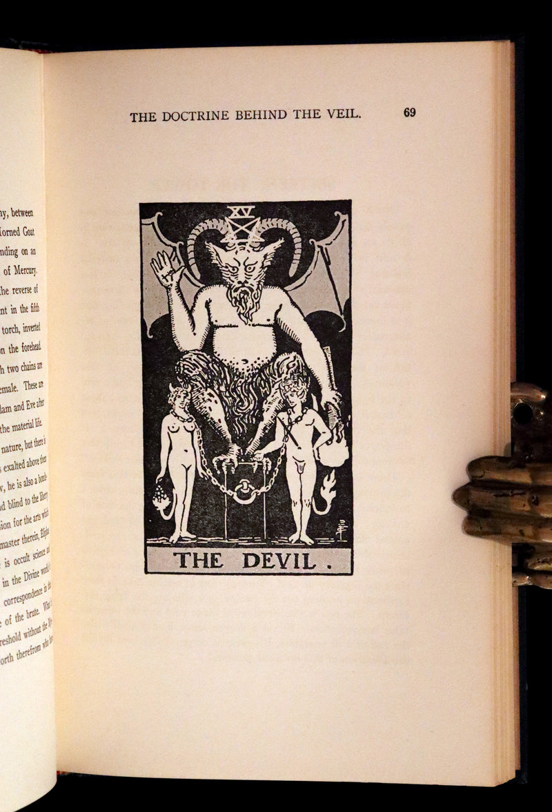 1918 Rare First Edition - The Illustrated KEY to the TAROT, The Veil of Divination by de Laurence.