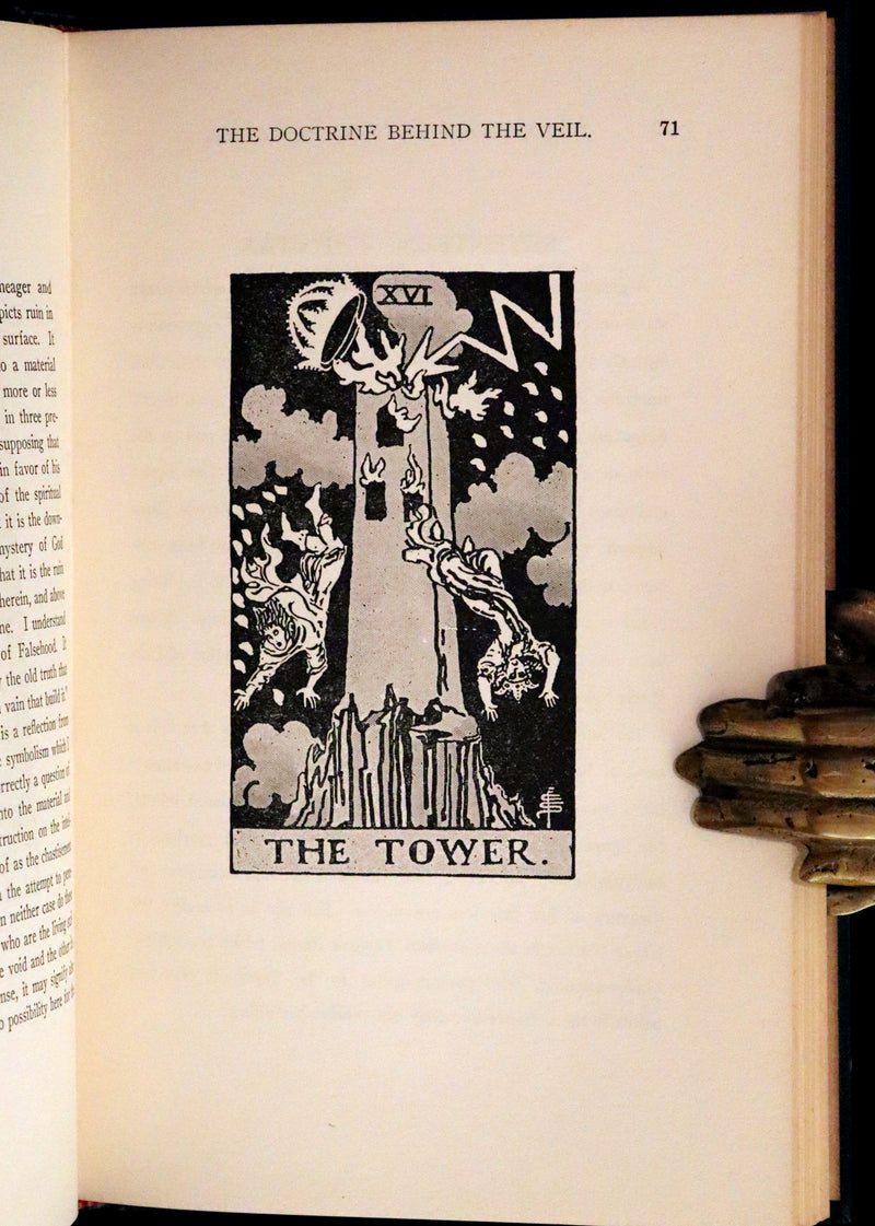 1918 Rare First Edition - The Illustrated KEY to the TAROT, The Veil of Divination by de Laurence.