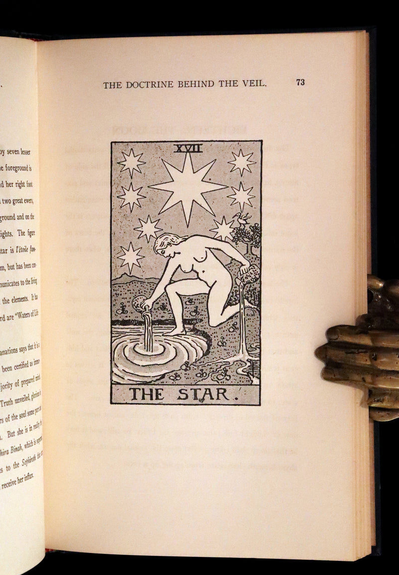 1918 Rare First Edition - The Illustrated KEY to the TAROT, The Veil of Divination by de Laurence.
