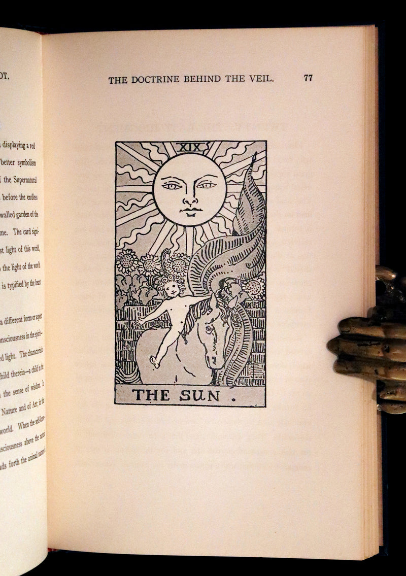 1918 Rare First Edition - The Illustrated KEY to the TAROT, The Veil of Divination by de Laurence.