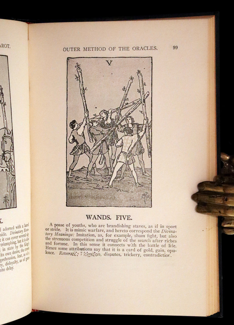 1918 Rare First Edition - The Illustrated KEY to the TAROT, The Veil of Divination by de Laurence.