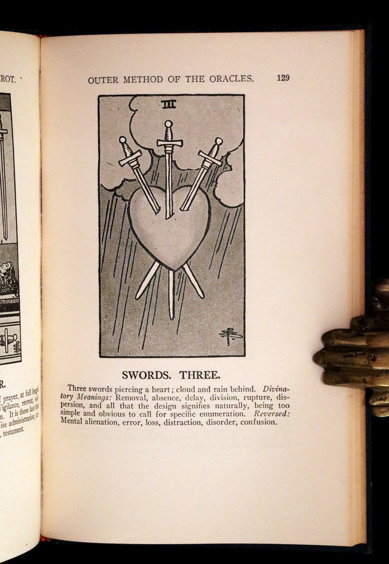 1918 Rare First Edition - The Illustrated KEY to the TAROT, The Veil of Divination by de Laurence.