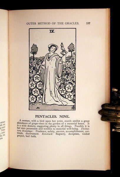 1918 Rare First Edition - The Illustrated KEY to the TAROT, The Veil of Divination by de Laurence.