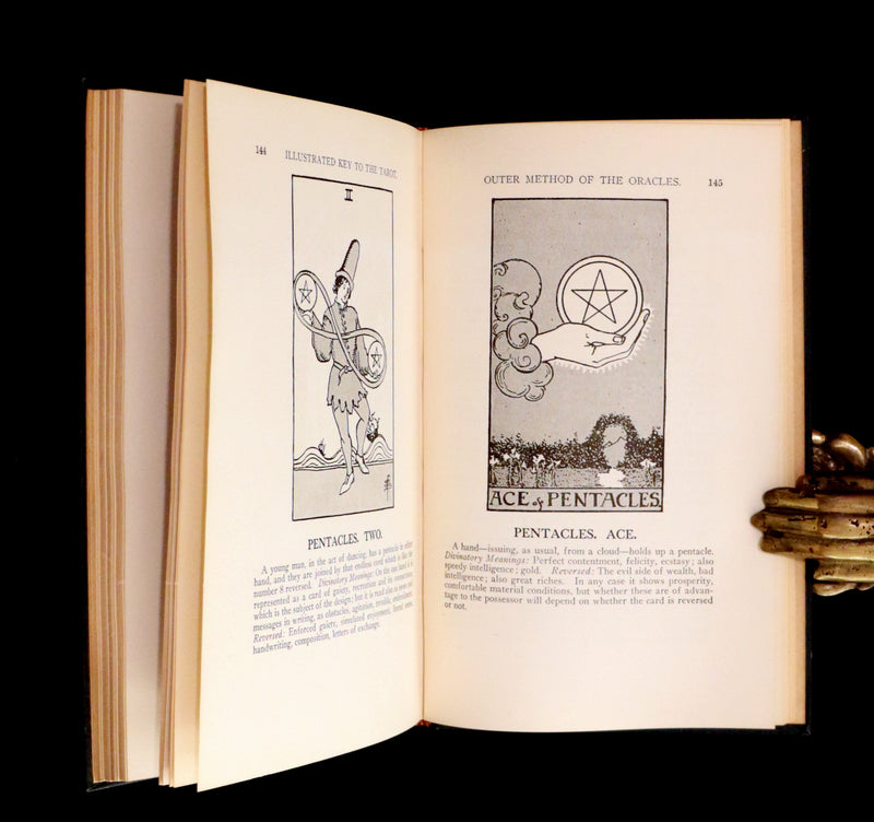 1918 Rare First Edition - The Illustrated KEY to the TAROT, The Veil of Divination by de Laurence.