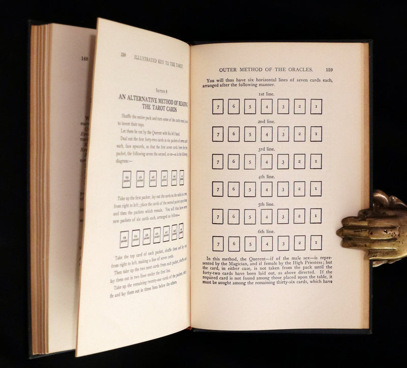 1918 Rare First Edition - The Illustrated KEY to the TAROT, The Veil of Divination by de Laurence.