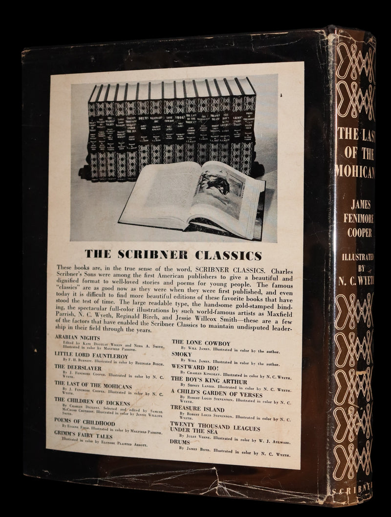1946 Edition in a scarce dust jacket- The LAST OF THE MOHICANS illustrated by N. C. Wyeth.