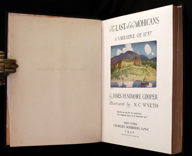 1946 Edition in a scarce dust jacket- The LAST OF THE MOHICANS illustrated by N. C. Wyeth.