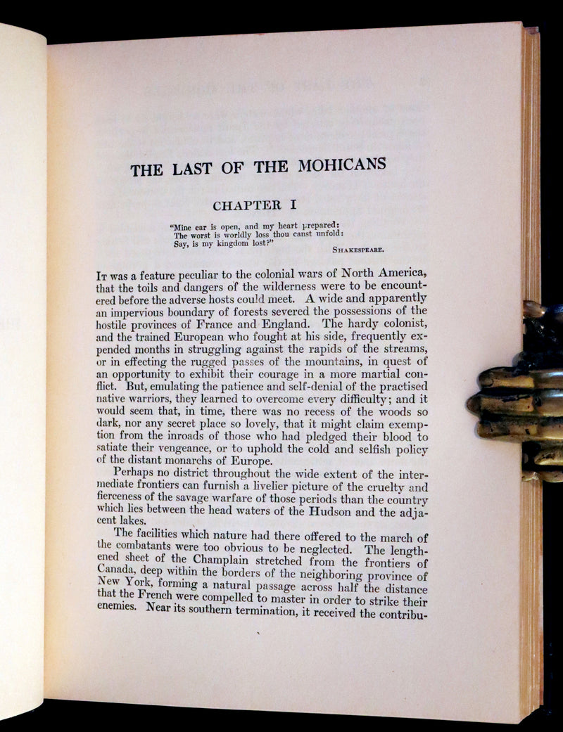 1946 Edition in a scarce dust jacket- The LAST OF THE MOHICANS illustrated by N. C. Wyeth.