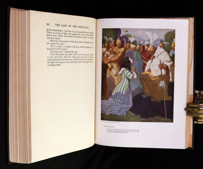 1946 Edition in a scarce dust jacket- The LAST OF THE MOHICANS illustrated by N. C. Wyeth.