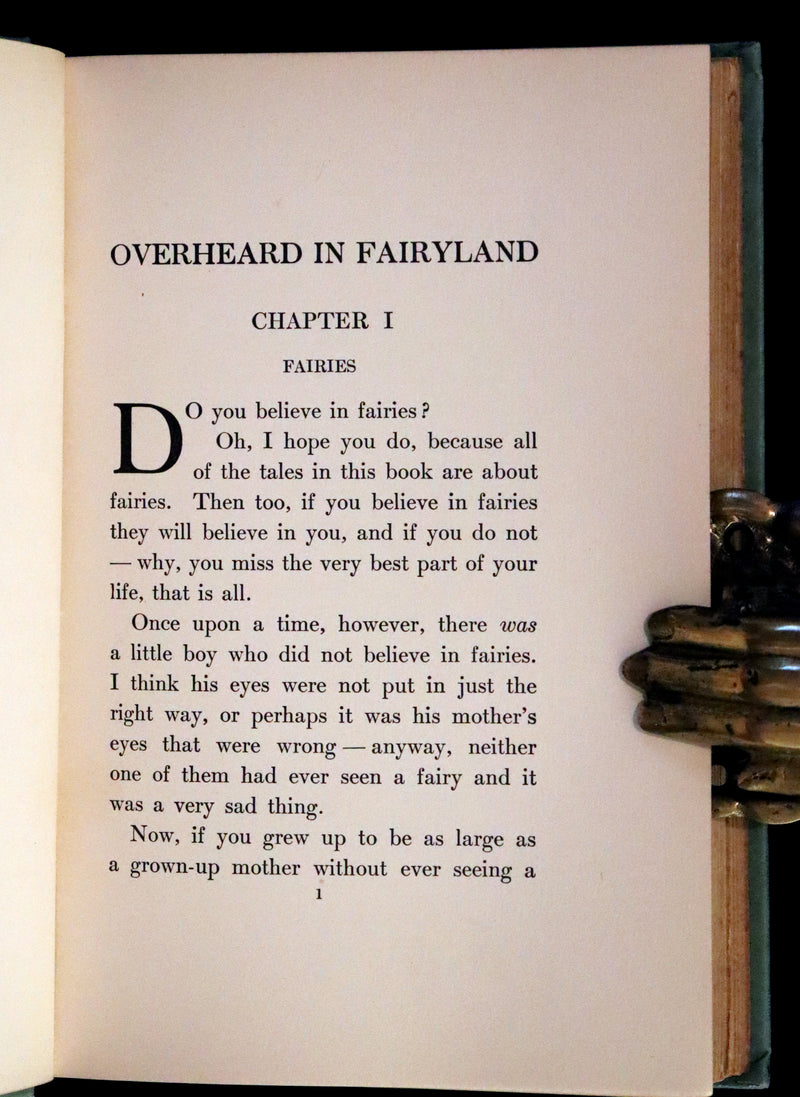 1909 Scarce First Edition - Overheard in Fairyland by Madge A. Bigham Illustrated by Ruth Sypherd Clements.
