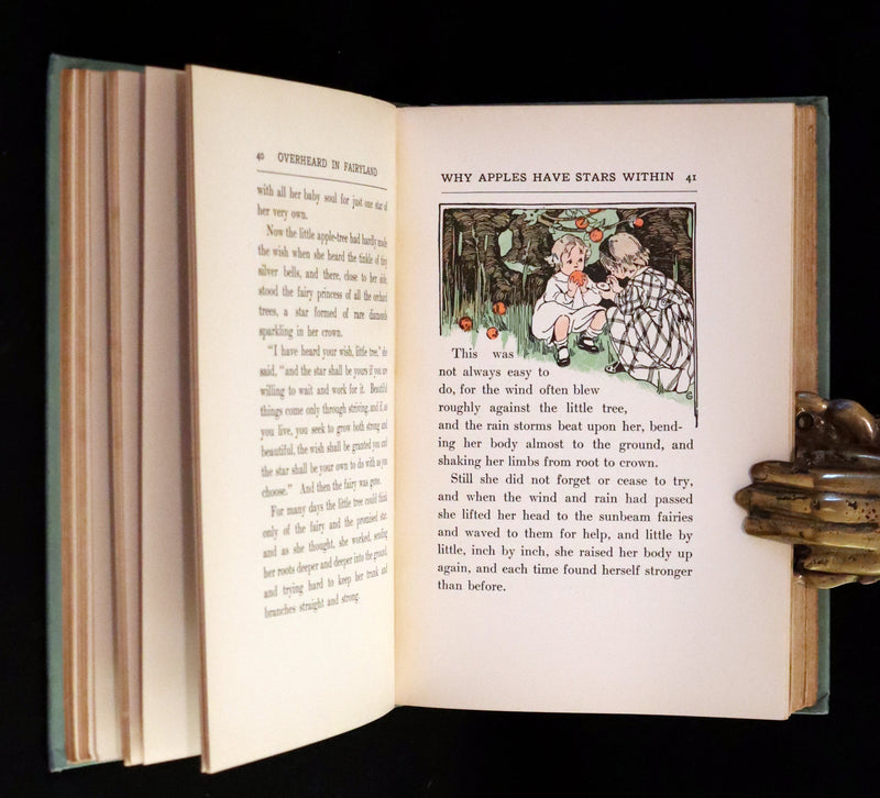 1909 Scarce First Edition - Overheard in Fairyland by Madge A. Bigham Illustrated by Ruth Sypherd Clements.
