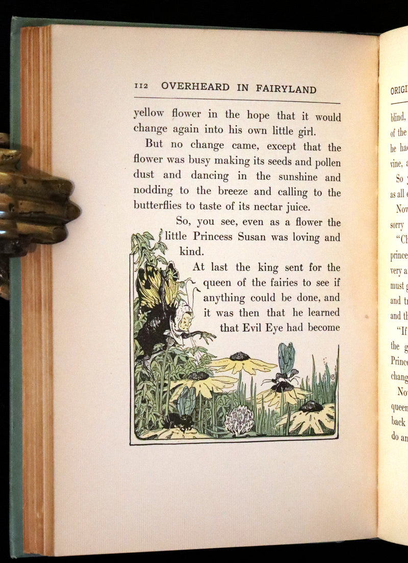 1909 Scarce First Edition - Overheard in Fairyland by Madge A. Bigham Illustrated by Ruth Sypherd Clements.