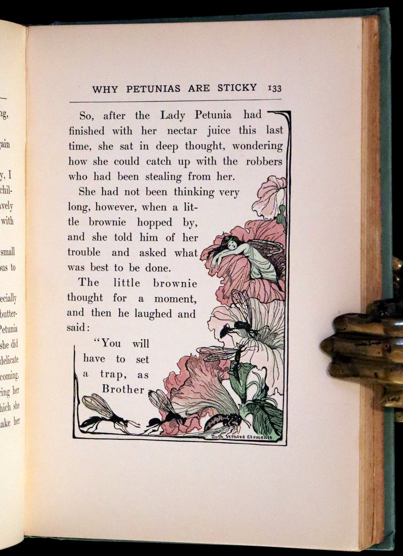 1909 Scarce First Edition - Overheard in Fairyland by Madge A. Bigham Illustrated by Ruth Sypherd Clements.