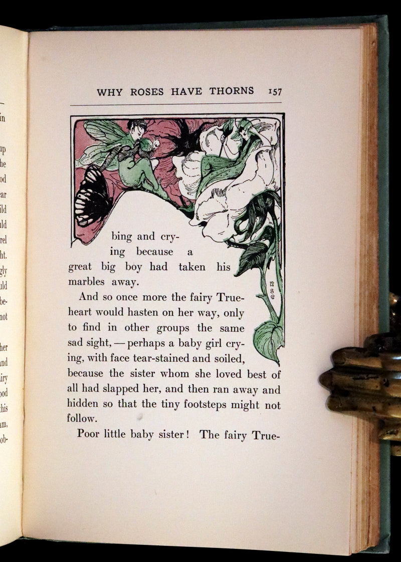 1909 Scarce First Edition - Overheard in Fairyland by Madge A. Bigham Illustrated by Ruth Sypherd Clements.
