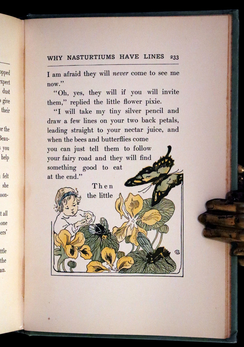 1909 Scarce First Edition - Overheard in Fairyland by Madge A. Bigham Illustrated by Ruth Sypherd Clements.