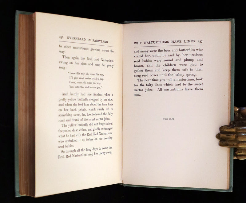 1909 Scarce First Edition - Overheard in Fairyland by Madge A. Bigham Illustrated by Ruth Sypherd Clements.