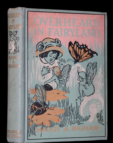 1909 Scarce First Edition - Overheard in Fairyland by Madge A. Bigham Illustrated by Ruth Sypherd Clements.