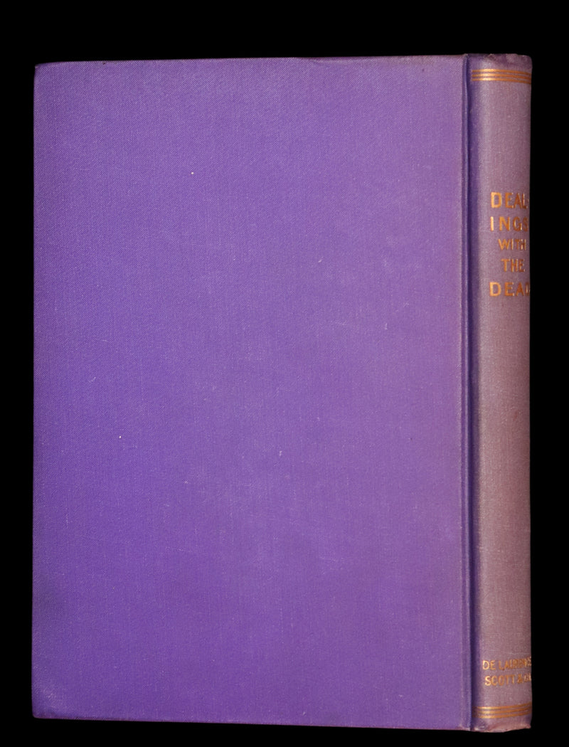 1900 Scarce First US Edition - DEALINGS WITH THE DEAD, Narratives From "La Légende de la Mort en Basse Bretagne"