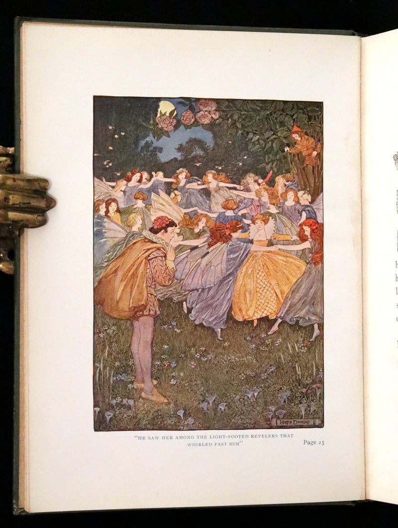 1911 Scarce First Edition - The Rose Fairies and Other Stories by Rose McCabe illustrated by Hope Dunlap.