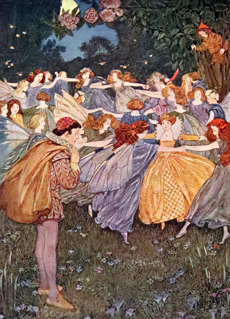 1911 Scarce First Edition - The Rose Fairies and Other Stories by Rose McCabe illustrated by Hope Dunlap.