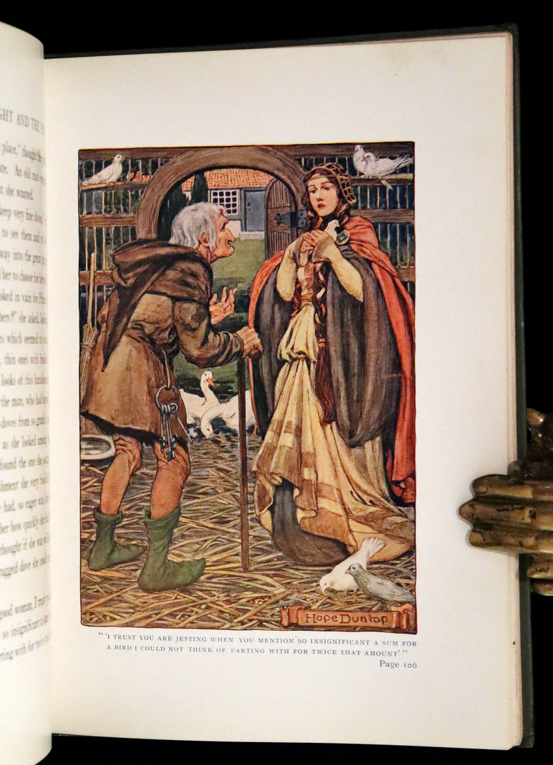 1911 Scarce First Edition - The Rose Fairies and Other Stories by Rose McCabe illustrated by Hope Dunlap.