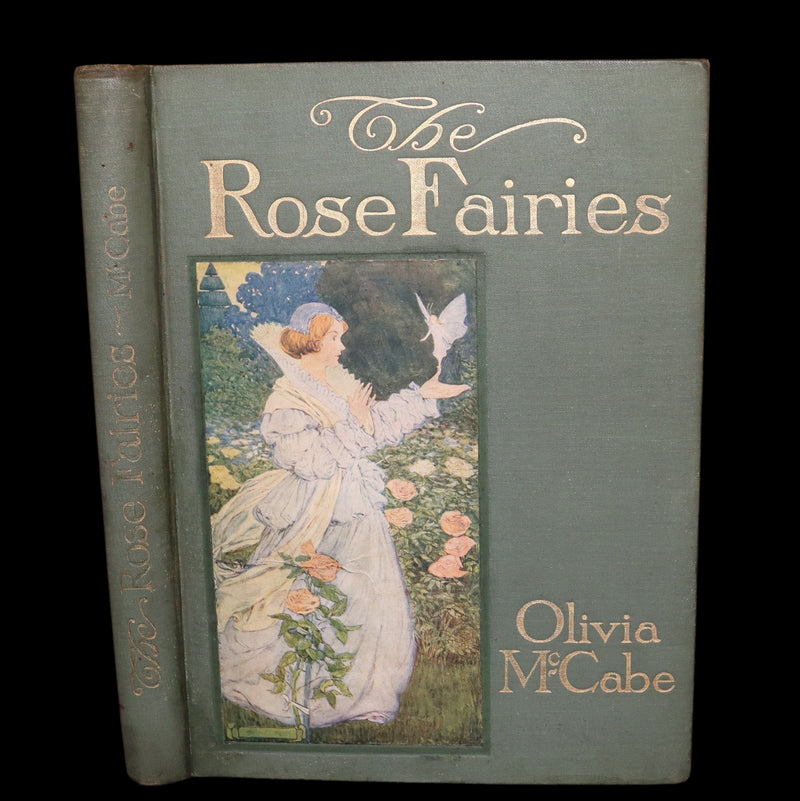 1911 Scarce First Edition - The Rose Fairies and Other Stories by Rose McCabe illustrated by Hope Dunlap.
