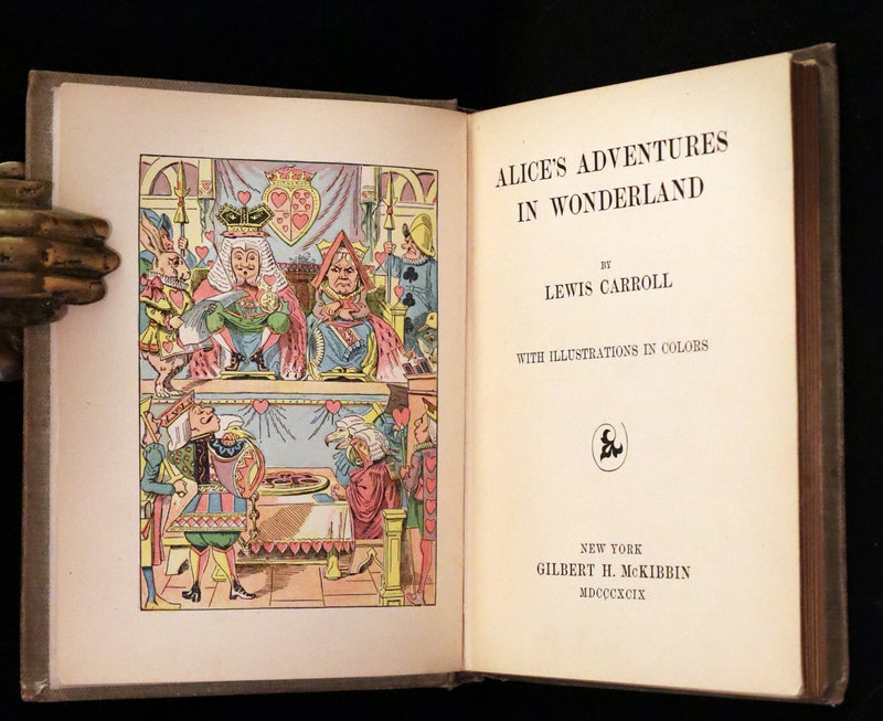 1899 Scarce McKibbin First Color Edition - ALICE'S ADVENTURES IN WONDERLAND by Lewis Carroll.