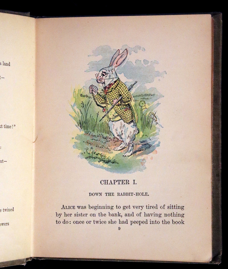1899 Scarce McKibbin First Color Edition - ALICE'S ADVENTURES IN WONDERLAND by Lewis Carroll.
