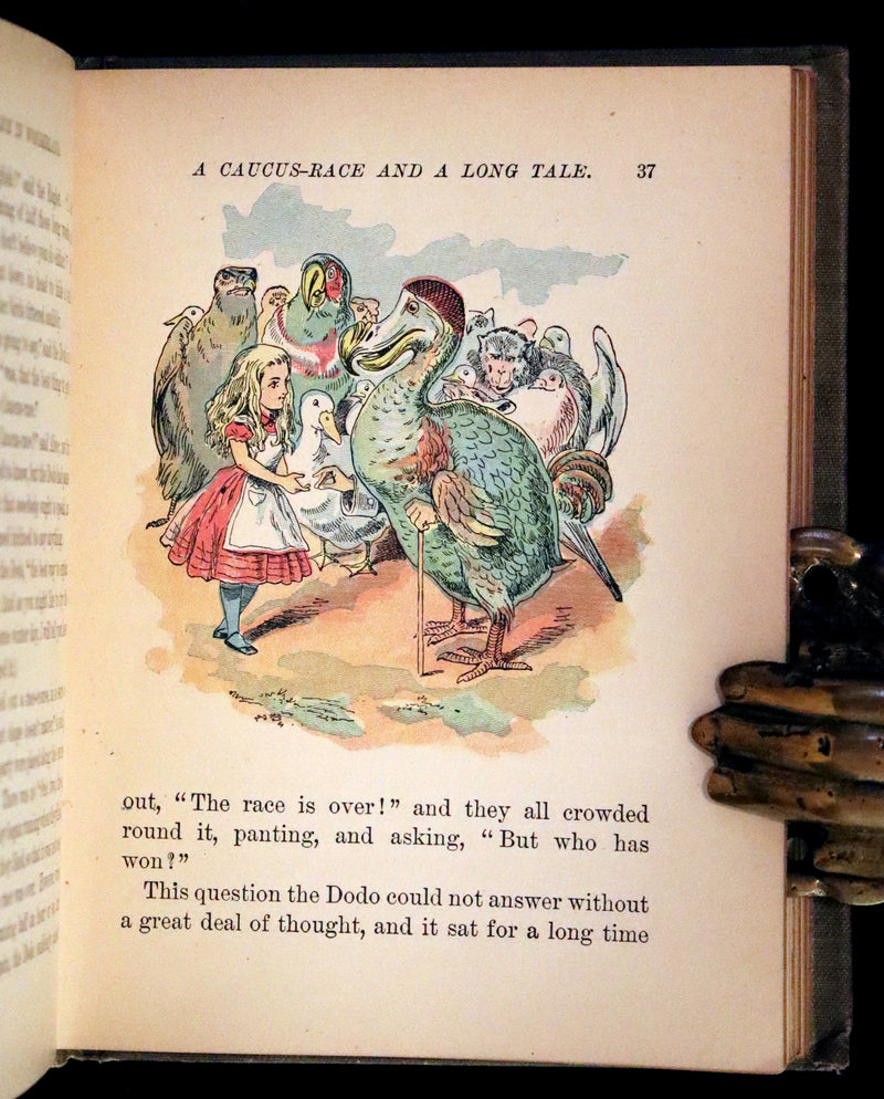 1899 Scarce McKibbin First Color Edition - ALICE'S ADVENTURES IN WONDERLAND by Lewis Carroll.