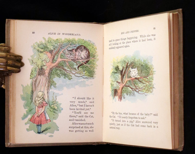 1899 Scarce McKibbin First Color Edition - ALICE'S ADVENTURES IN WONDERLAND by Lewis Carroll.