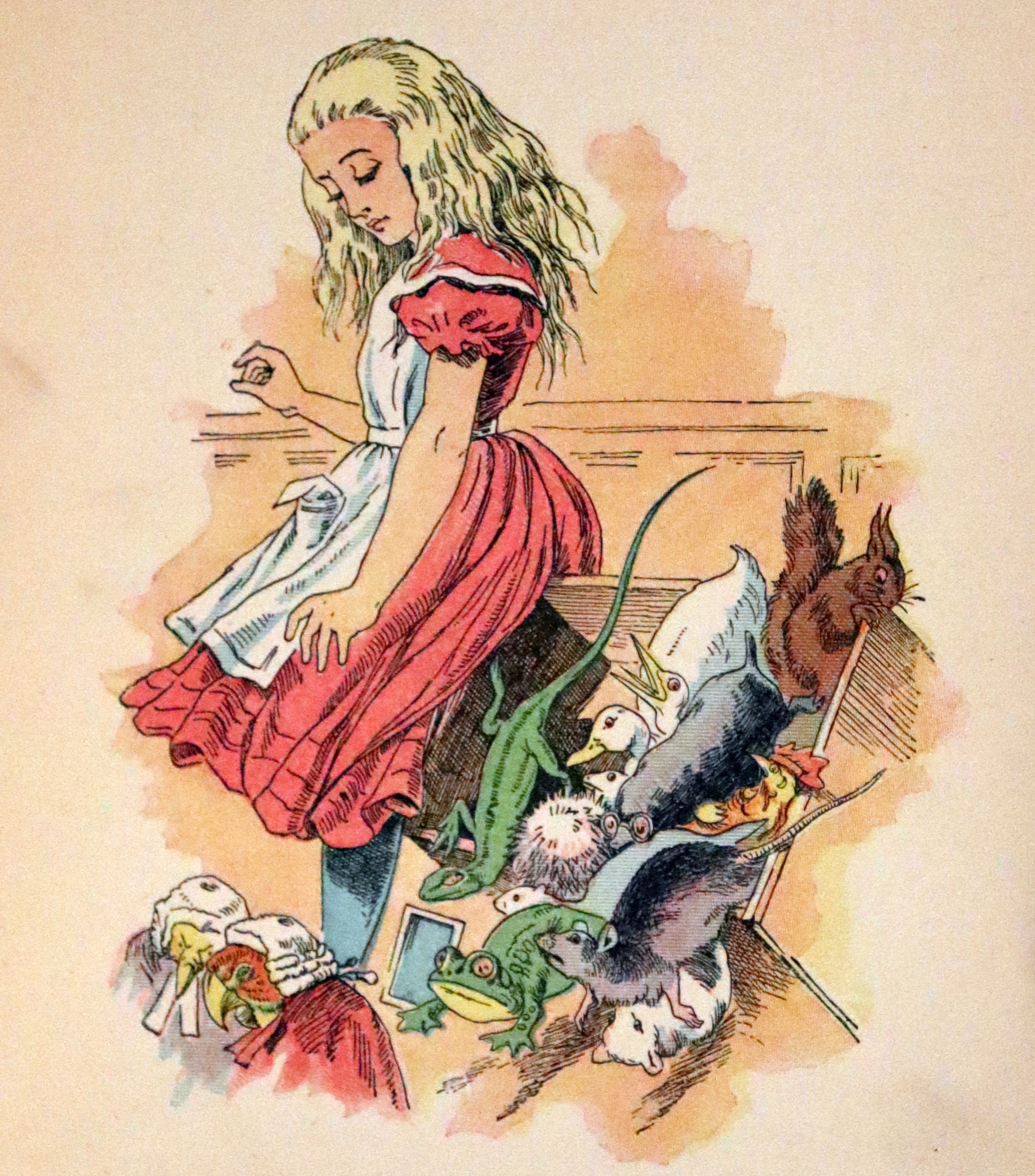 1899 Scarce McKibbin First Color Edition - ALICE'S ADVENTURES IN