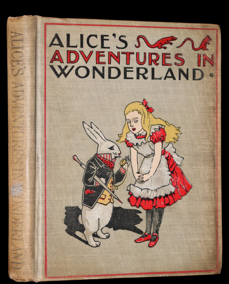 1899 Scarce McKibbin First Color Edition - ALICE'S ADVENTURES IN WONDERLAND by Lewis Carroll.