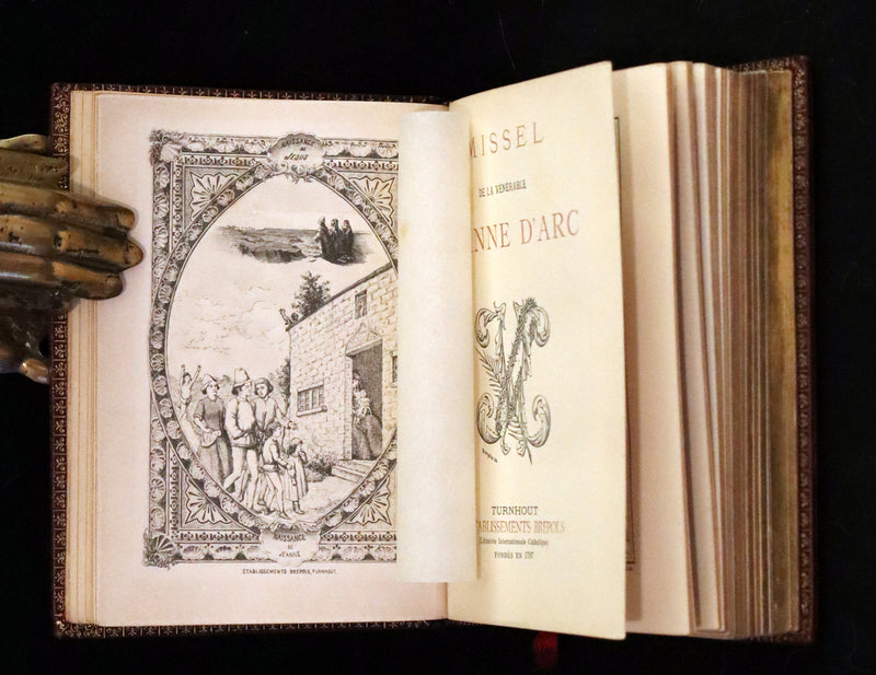 1898 Rare French Book in his box - Missal of Venerable JOAN OF ARC - Missel de la Venerable JEANNE D'ARC.