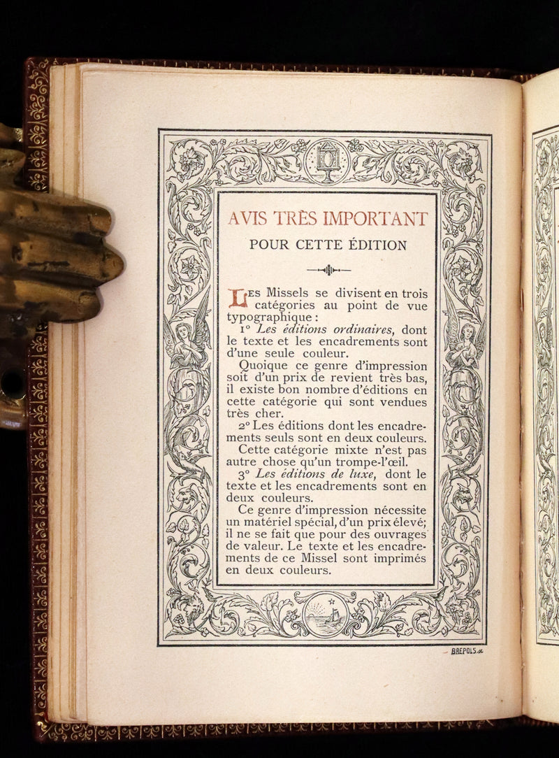 1898 Rare French Book in his box - Missal of Venerable JOAN OF ARC - Missel de la Venerable JEANNE D'ARC.