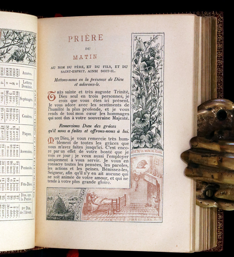 1898 Rare French Book in his box - Missal of Venerable JOAN OF ARC - Missel de la Venerable JEANNE D'ARC.