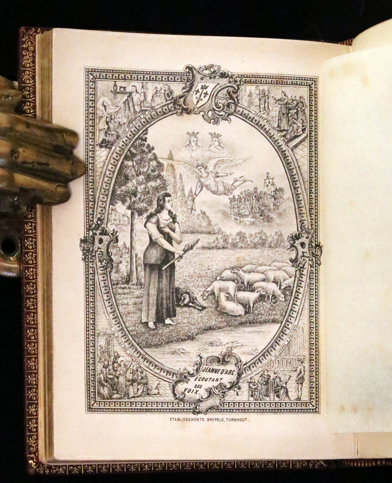 1898 Rare French Book in his box - Missal of Venerable JOAN OF ARC - Missel de la Venerable JEANNE D'ARC.