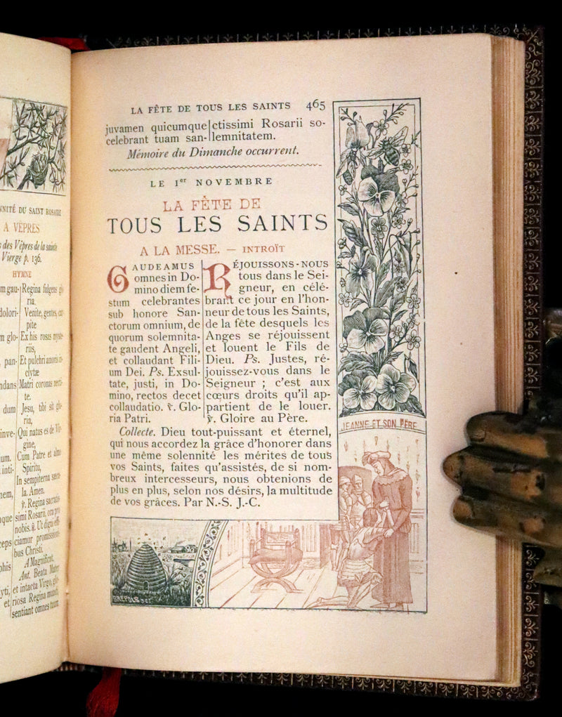 1898 Rare French Book in his box - Missal of Venerable JOAN OF ARC - Missel de la Venerable JEANNE D'ARC.