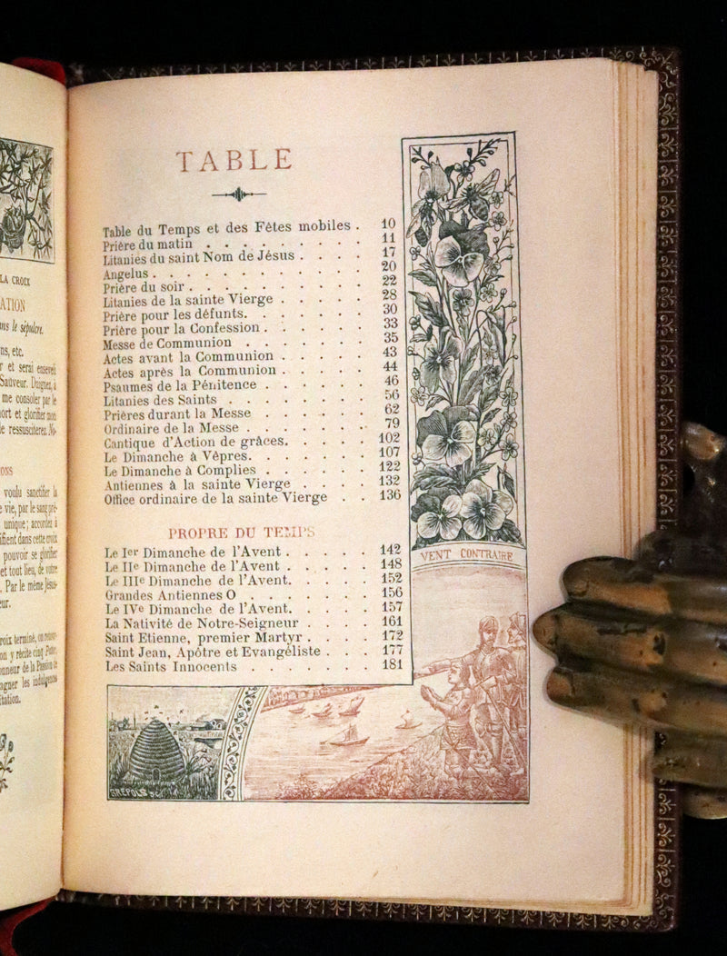 1898 Rare French Book in his box - Missal of Venerable JOAN OF ARC - Missel de la Venerable JEANNE D'ARC.