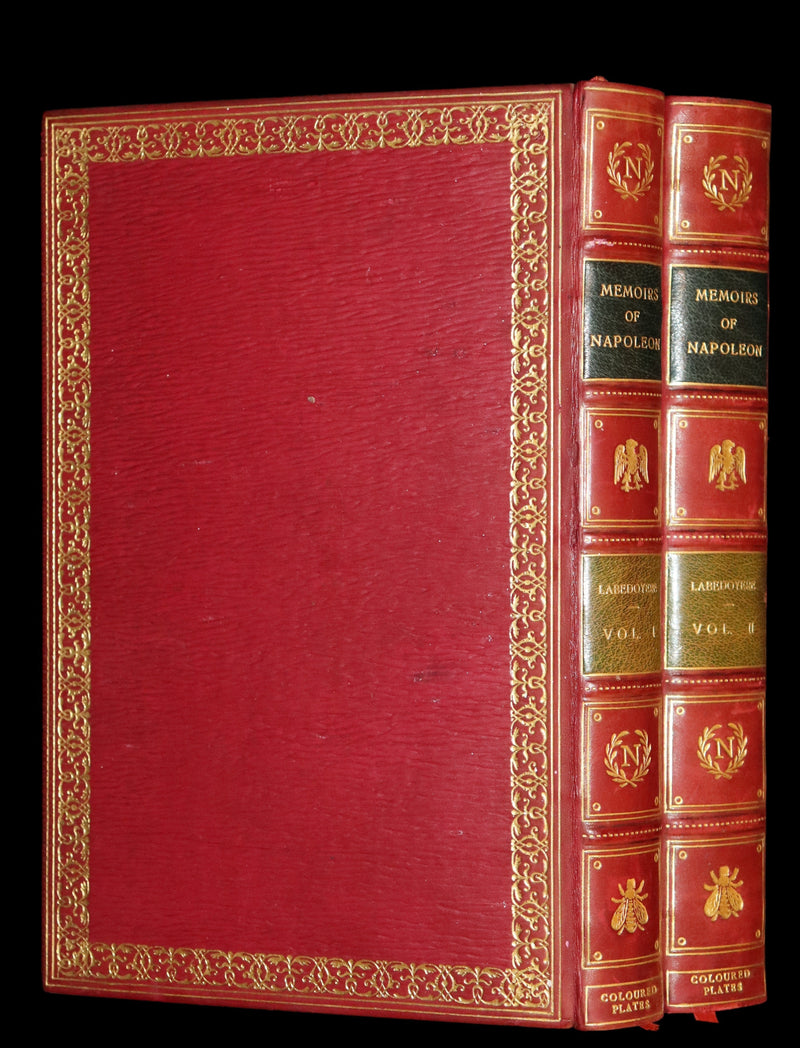 1827 Rare finely bound set by BAYNTUN ~ MEMOIRS OF THE PUBLIC AND PRIVATE LIFE OF NAPOLEON BONAPARTE.