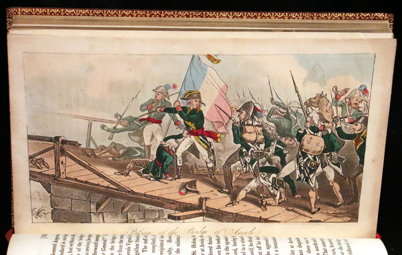 1827 Rare finely bound set by BAYNTUN ~ MEMOIRS OF THE PUBLIC AND PRIVATE LIFE OF NAPOLEON BONAPARTE.