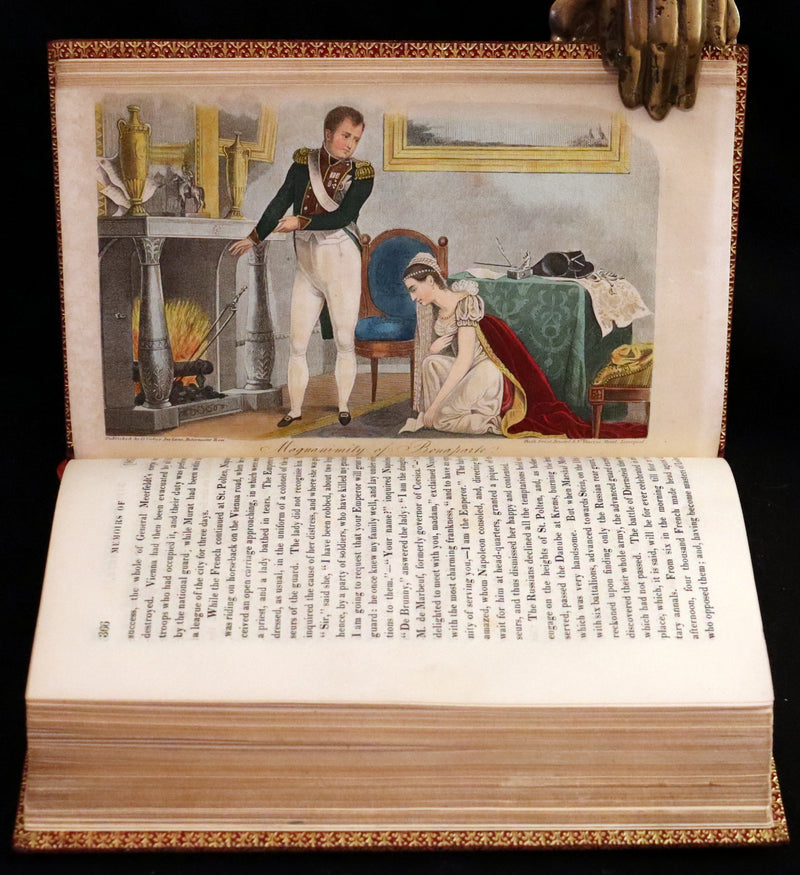 1827 Rare finely bound set by BAYNTUN ~ MEMOIRS OF THE PUBLIC AND PRIVATE LIFE OF NAPOLEON BONAPARTE.