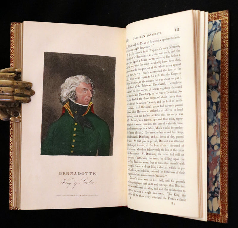 1827 Rare finely bound set by BAYNTUN ~ MEMOIRS OF THE PUBLIC AND PRIVATE LIFE OF NAPOLEON BONAPARTE.