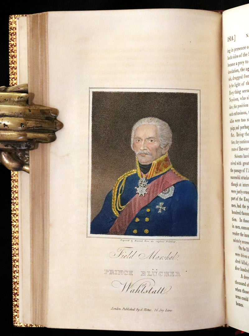 1827 Rare finely bound set by BAYNTUN ~ MEMOIRS OF THE PUBLIC AND PRIVATE LIFE OF NAPOLEON BONAPARTE.